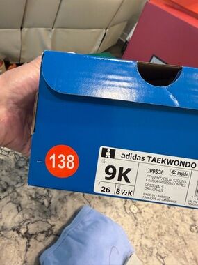 adidas Taekwondo lace Shoe white size9K new in box